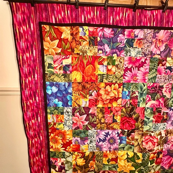 Floral Patchwork Quilt - Multicolor - Picture 4 of 12